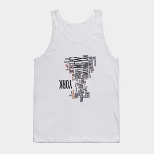 Words Cloud NYC Tank Top